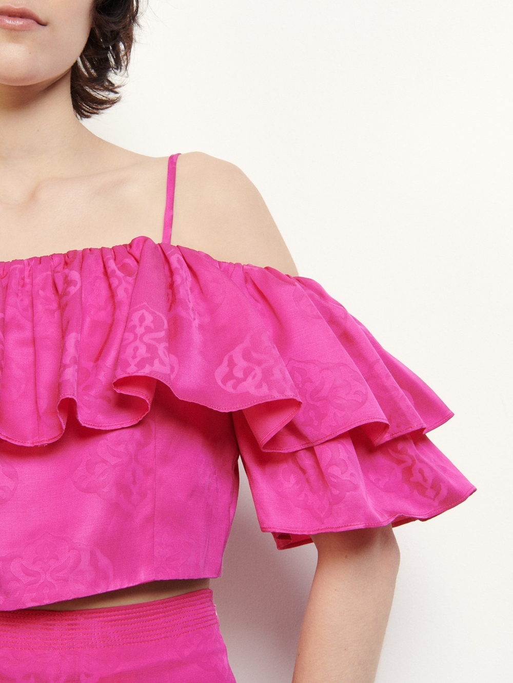 Sandro Paris cropped top with ruffles - Picture 5 of 10